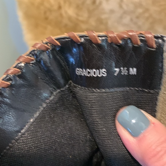 Liz Claiborne Flex vintage brown leather ankle boots. Size US 7 1/2 M - Picture 9 of 11